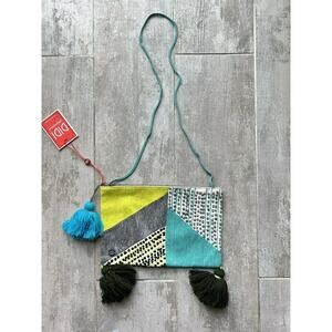 DIDI PRETTY DIFFERENT Boutique Boho Colorful Tassel Crossbody Bag NEW Designer